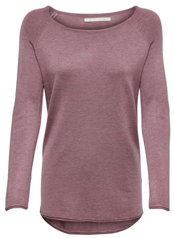 ONLY NOS Onlmila Lacy L/s Long Pullover Knt Noos, suéter Mujer, Rosa (Mesa Rose Detail: W. Melange), 40 (Talla del fabricante: Medium)