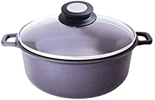De Buyer 8341.24 Runder Bratentopf Mit Glasdeckel Choc Induktion 24Cm