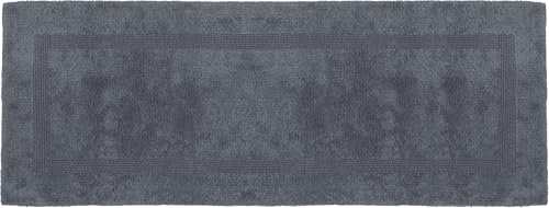 Erwin Müller Badematte, Badteppich Heraklion anthrazit Größe 60x150 cm - Kochfest, für Fußbodenheizung geeignet, 100% Baumwolle (weitere Farben, Größen)