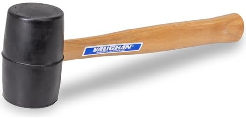 Vaughan 574-31 RM2B Solid Rubber Mallet with 2-1/4-Inch Face Diameter, Black
