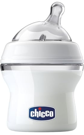 Chicco Natural Feeling Bottiglia Flusso Normale con tetarella inclinata, 0M +,150 Ml [ Importato da Unione Europea]