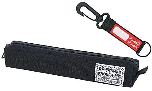 Rough Enough Langlebig Slim Pencil Case Bag Pouch Schlank Kleine Federmäppche Briefpapier Beutel Stiftetasche Stift Etui Bleistifte Tasche Case mit Reißverschluss für Jungen Mädchen Schulbedarf