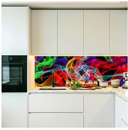 Dimex Küchenrückwand Folie selbstklebend Elegante Linien | Klebefolie - Dekofolie - Spritzschutz für Küche | Made in EU - 180 cm x 60 cm