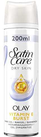 Gillette Satin Care and Olay Violet Swirl Women's Shaving Gel, 200ml