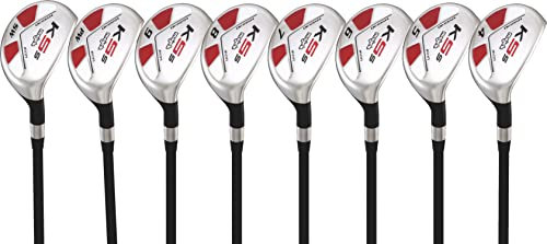 Majek Petite Senior (55+) golfklubbor för kvinnor alla damer hybrid komplett lätt grafit set inkluderar: #4, 5, 6, 7, 8, 9, PW + SW Lady Flex högerhänt nytt räddningsverktyg L Flex klubb