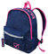 GIVOVA, Zaino Scuola Unisex-Adulto, Jeans Scuro/Fuxia Fluo, Taglia unica