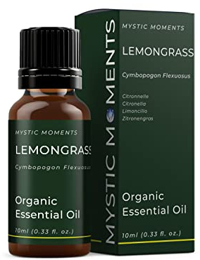 Mystic Moments Huile Essentielle De Citronnelle Biologique - 10ml - 100% Pur