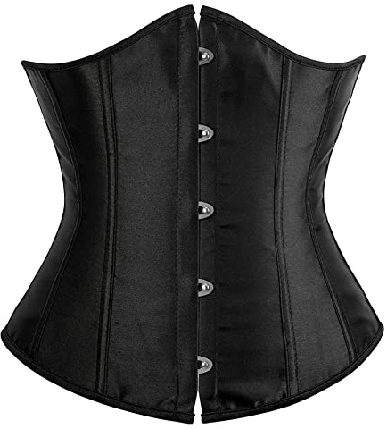 Alivila.Y Fashion Womens Sexy Vintage Underbust Waist Training Corset 2686A-Black-2XL