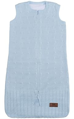 Baby's Only - Schlafsack Baby Cable - Babyschlafsack - Pucksack - Fein gestrickt - Baumwollfutter - Baby Blau - 70 cm