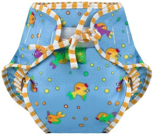 Kushies Swim Diaper, Goldfish Print, Large Color: Goldfish Print Size: Large (Baby/Babe/Infant - Little ones)