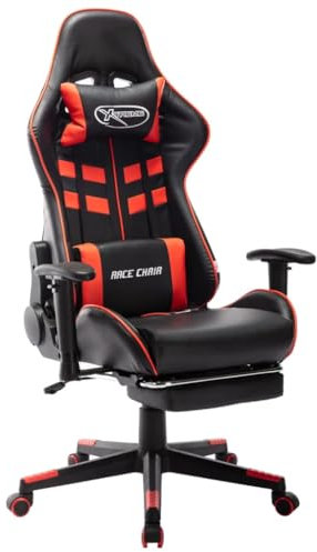 LIANGDONFC Sofa Stuhl Boss Chair、Sofa StuhlGaming-Stuhl mit Fußstütze Schwarz und Rot KunstlederDie meisten der geschäftlichen Familie Gelegenheiten der Ruhe braucht