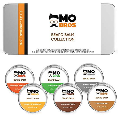 Beard Balm Collection | Perfect Gifts for Men | Ideal Present For Him, Dad, Boyfriend | 6 Luxury Scented Balms in a Set