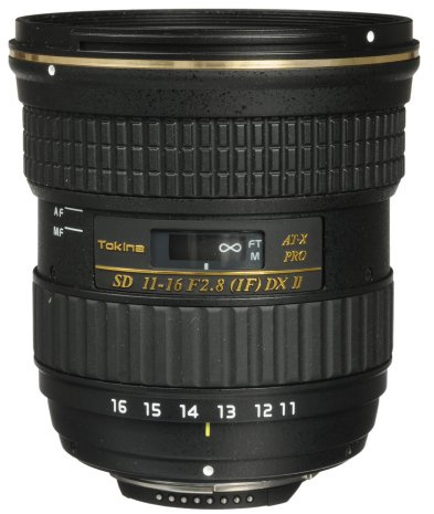 Tokina AT-X 116 PRO DXII - Objetivo para Nikon APS-C (distancia focal 11-16mm, apertura f:2.8-22, diámetro: 77mm), negro