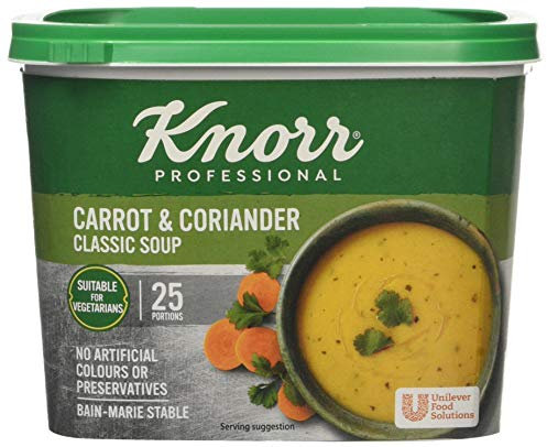 Knorr Classic Carrot and Coriander Soup Mix, 25 Portions (Makes 4.25L)
