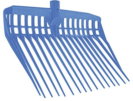 KERBL Dunggabel EcoFork (Mistgabel in Royalblau & ohne Stiel, 39 x 30 x 6 cm Heugabel) 326053
