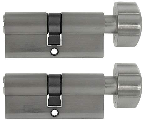 2x Knaufzylinder 80 mm KD 40/40 gleichschließend (mit Not- und Gefahrenfunktion) inkl. 10 Schlüssel