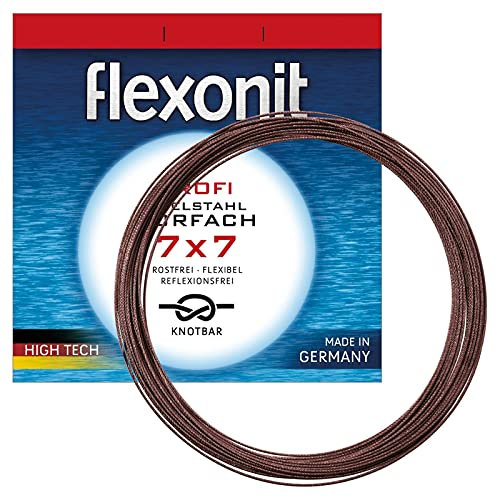 Flexonit Unisex – Erwachsene 10C4050801000132C10 Cebbra Meterware-0,27mm / 6,8kg /4m 7x7 Vorfachmaterial, Bunt, Normal