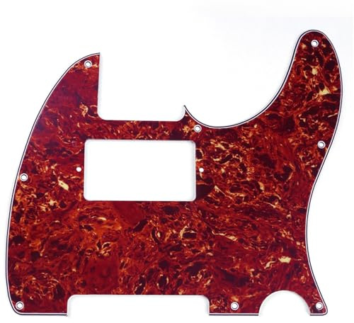 Musiclily Pro 8 Löcher Humbucker TL Schlagbrett 4 lagig Vintage Tortoise | für Fender American/Mexican Standard Tele Modern Style E-Gitarre