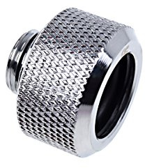 Alphacool 17265 Eiszapfen 16mm HardTube Compression Fitting G1/4 - knurled - Chrome WaterCooling Raccordi