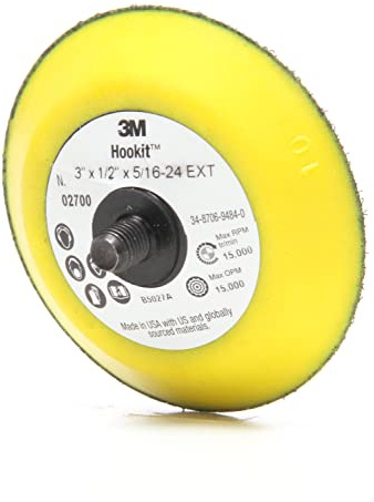 3M Hookit Disc Pad – für Klettscheiben – Verwendung mit Exzenterschleifern, Drehschleifern, Winkelschleifern – 7,6 cm x 1,27 cm x 1,27 cm x 5/16-24 außen – 2700