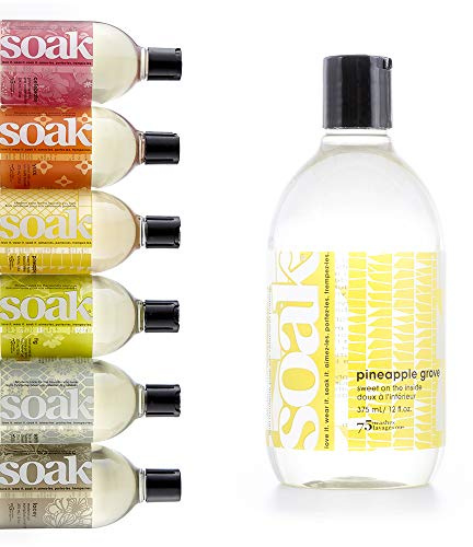 Soak Savon à lessive – Sans rinçage, détergent pour les mains dérivé de plantes – 375 ml, 75 lavages + (ananas)