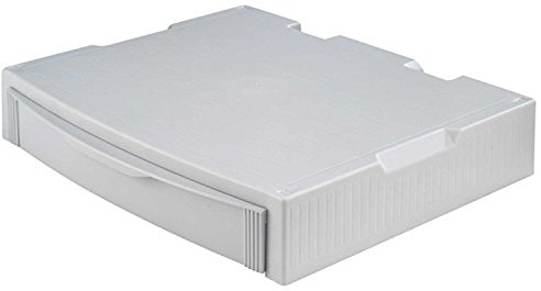 HAN Monitor Stand, Profi Monitorständer, Erhöhung für den Bildschirm, mit 1 Schublade, stabil und stapelbar, 9250-11, grau