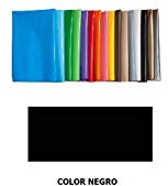 Fixo Kids - Pack de 25 Bolsas Plastico Disfraz, 65 x 90cm, Color Negro, Crear Disfraces Carnaval y Otras Fiestas, Reciclable 100%, Agujero de Seguridad Antiahogo, Customizables