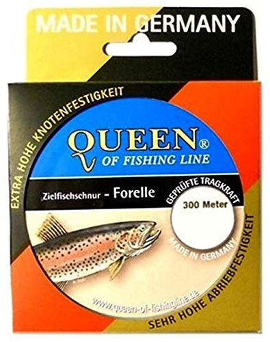 Queen of Fishing Line Zielfisch-Schnur Forelle 0,25mm 6,0kg 300m