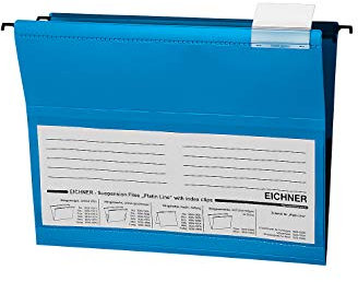 10x EICHNER PVC-Hängetasche blau