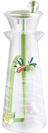 MASTRAD - Mélangeur à Vinaigrette - Création et Conservations Sauces Emulsions - Gradué - Livré Avec Recettes - Acrylique - capacité 300 Ml - Sans BPA, Ecru