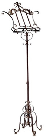 aubaho Staffelei Eisen Aufsteller Antik-Stil Notenständer bis 170cm