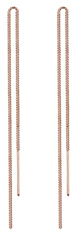 Elli Damen Ohrringe mit Ketten Symbol Elegant Filigran in 925 Sterling Silber
