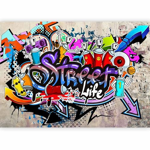 Fotomurales B&D XXL - 300x210 cm XXL Papel pintado tejido no tejido Decoración de Pared decorativos Murales moderna Diseno Fotográfico Graffiti i-a-0108-a-c