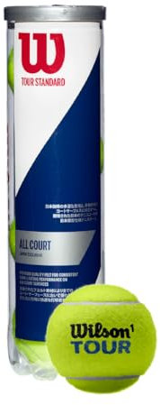 Wilson WRT103800 Tour Standard Tennis Hard Ball, Official I.T.F./J.T.A. 1 Dose, 4 Bälle