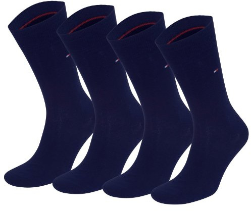 Tommy Hilfiger TOM TAILOR für Männer Gürtel & Riemen Leder-Gürtel mit Metall-Schlaufe, 43-46, Navy