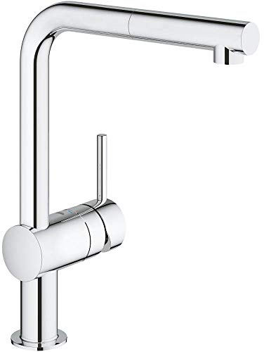 Grohe Minta 32168000 Mitigeur monocommande avec bec mousseur extractible DN 15 Chromé