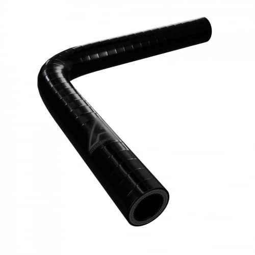 8mm Internal Diameter Black 90 Degree Silicone Elbow Hose