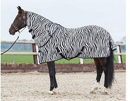 Harry's Horse 32205029-145cm Fliegendecke mit seperatem Halsteil, M, zebra