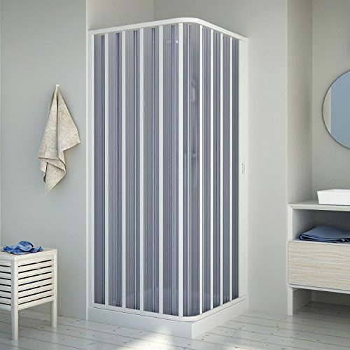 Cabine douche 80x100CM H185 en Plastique pvc modèle Energy avec l’ouverture latérale