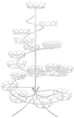 PME CS1005 Alzata per Muffin e Cupcakes, Acciaio, Bianco, 32 x 32 x 46 cm