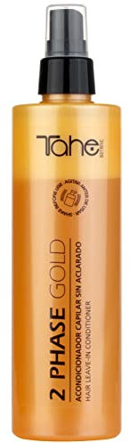 Tahe Gold Acondicionador sin aclarado Bio Fluid 2-Phase Hidratante y Redensificador del Cabello, 300 ml