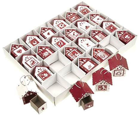 Nichoirs en bois pour calendrier de l'avent – 8 cm