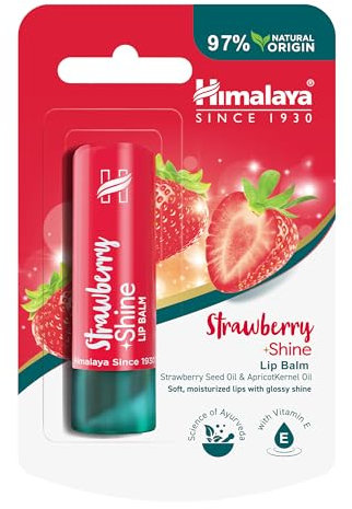 Himalaya Strawberry Shine Lip Balm with Strawberry Seed Oil- 4.5g