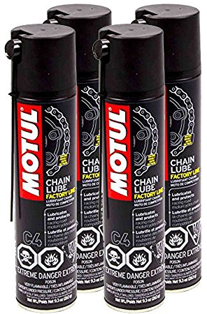 Motul Chain Lube Factory Line 9.3oz (4 Can Pack)
