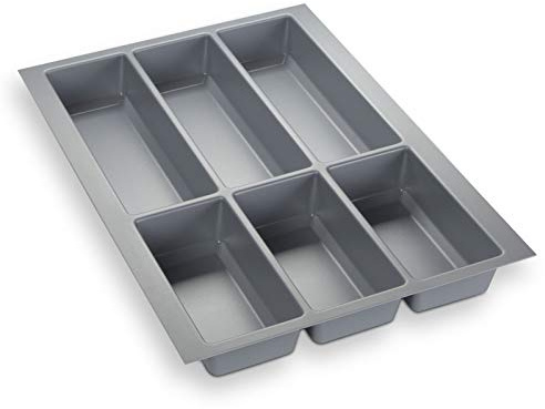 Orga-Box® IV UNIVERSAL Besteckeinsatz 473,5 x 326 mm silbergrau | Besteckkasten für 40er Schublade