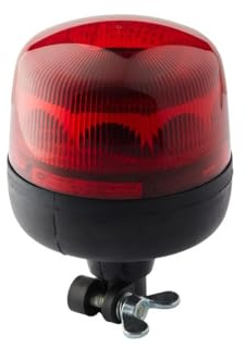 HELLA 2XD 012 878-211 LED Blitzleuchte - Blinkleuchte - RotaLED - 12/24V - rot - Anbau/Rohrstutzen
