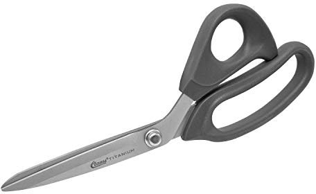Clauss 18080 9-Inch Titanium Bonded Ultra Flex Bent Shear - Grey