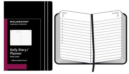 Moleskine Tageskalender DIN A6 2012, Hardcover
