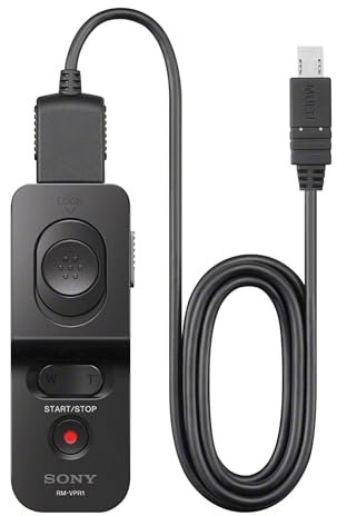 Sony RM-VPR1 Telecomando cablato con funzioni di zoom e blocco dell'otturatore, Nero