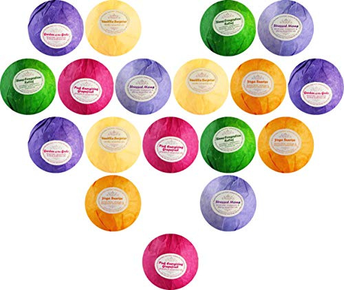 Bath Bomb Wholesale Kit - 18 USA Made Organic & Natural Fizzies Fun Bridal or Baby Shower Favors. Buy Bulk & Save. Makes a Unique Relaxing Gift Idea.